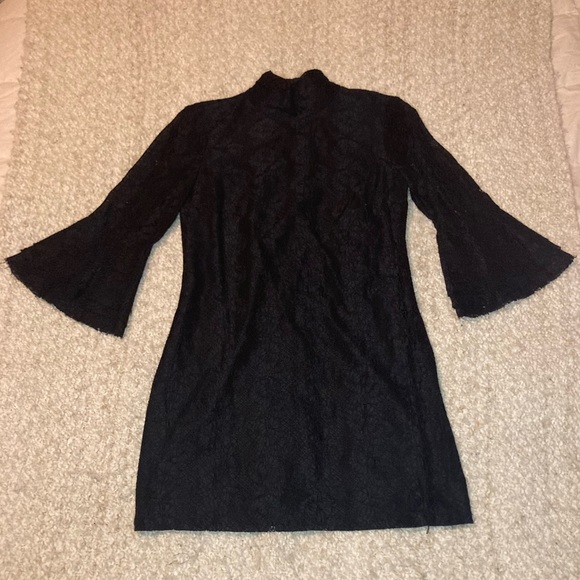 Ali & Jay Lace Turtleneck Mini Dress Black, size M - Picture 4 of 8